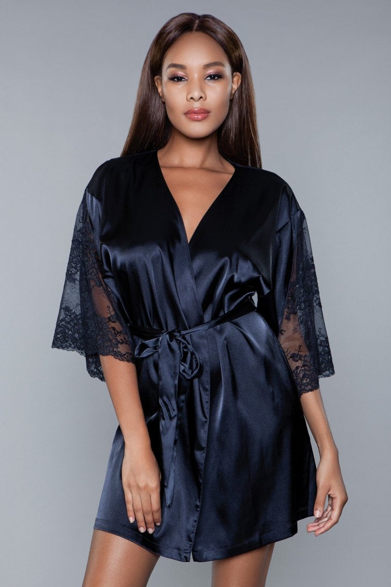Be Wicked Satin and Lace Grace Robe – K.I.S.S. LINGERIE AND NOVELTY