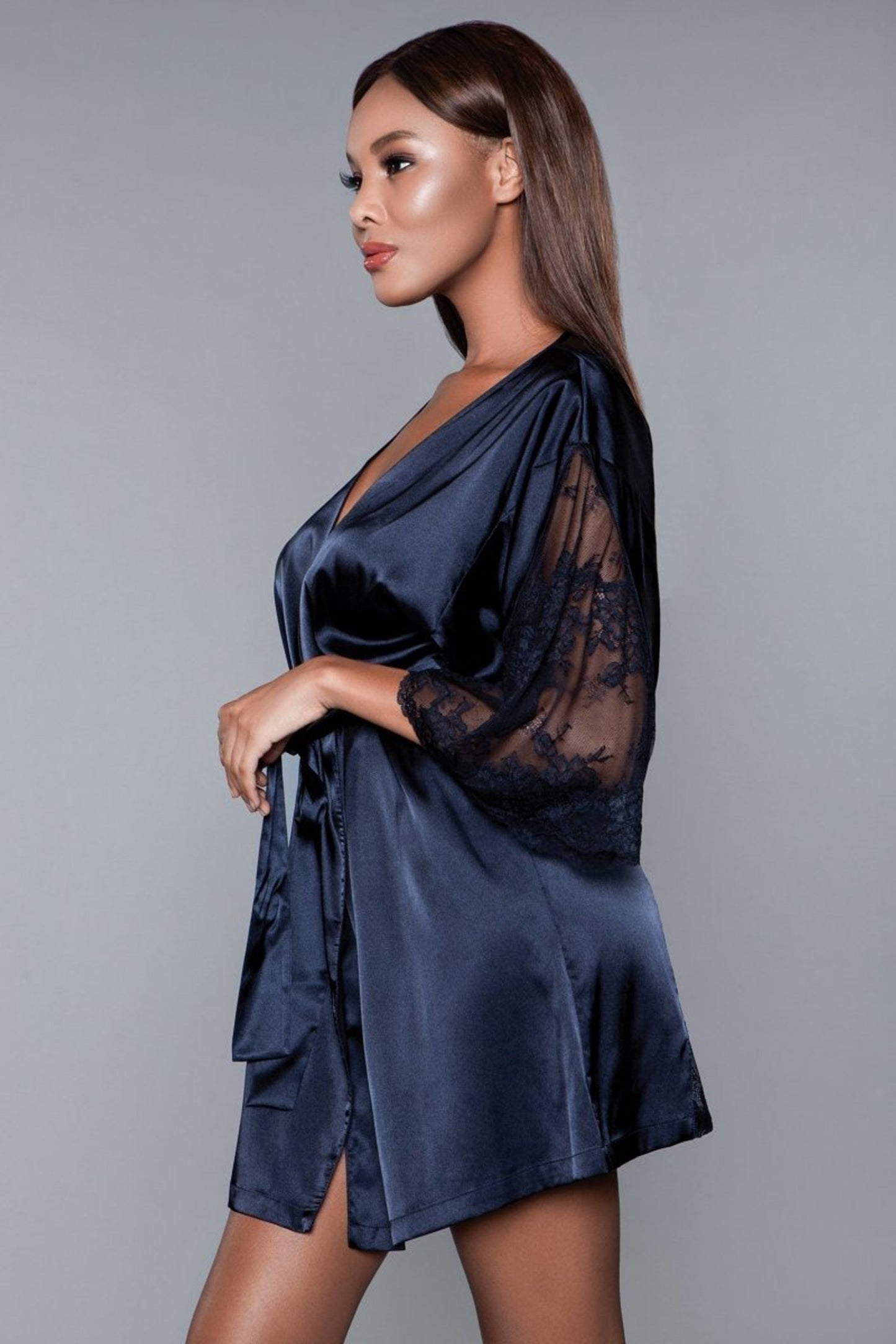 Be Wicked Satin and Lace Grace Robe